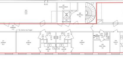 Planskiss plan 6 Planritning Staketgatan 32
