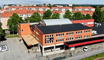 Drönarbild över Brynäs 12:1 Waldenströmsgatan 2