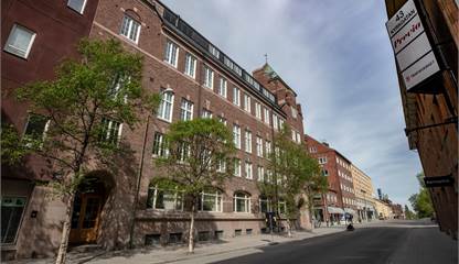 Fasad mot kyrkgatan Kyrkgatan 60