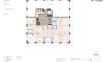 Planlösning våning 8 Hyllie Boulevard 21