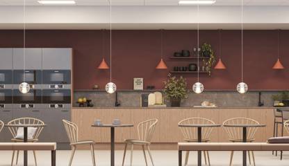 Visionsbild nytt pentry som ska byggas Sveavägen 44