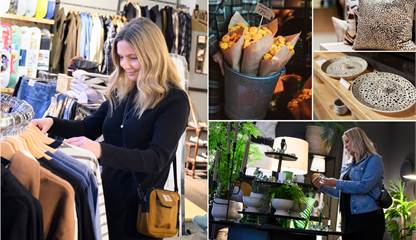 Collage av olika verksamheter som kan passa i lokalen Kanalgatan 41B