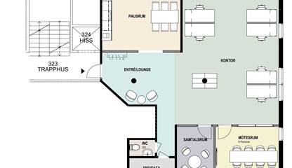 Planskiss Förslagsritning Kanalgatan 46 B