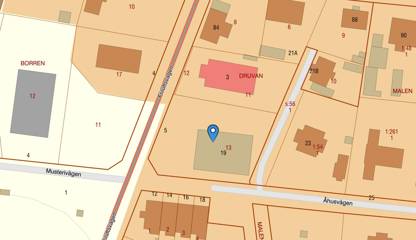 Fastighetskarta Friluftsvägen 5