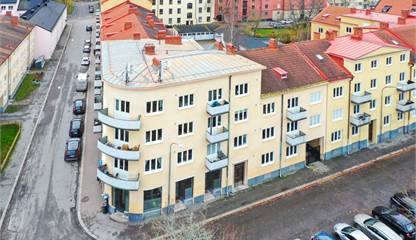 Drönarbild Södra Bangårdsgatan 12