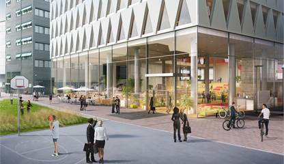 Arenans huvudentré Gesällvägen 23