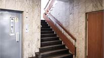 Trappen upp till kontoret Trappen upp till kontoret