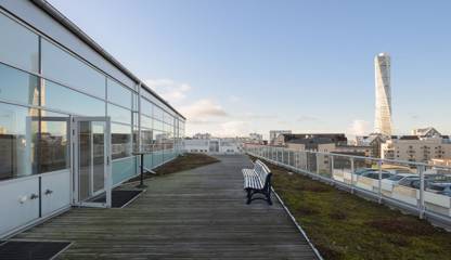 Takterrass mot norr Östra Varvsgatan 4