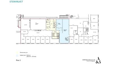 Planlösning våning 2 Rådmansgatan 24