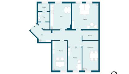 Planskiss Stigaregatan 7B